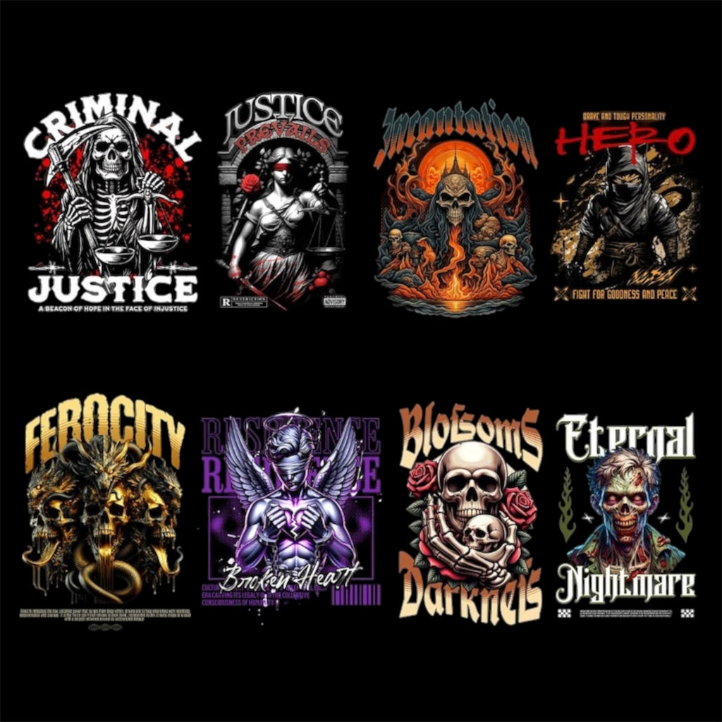 Mega Streetwear T-Shirt PNG Design Pack (2000+)