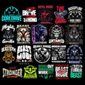 Gym Fitness T-Shirt PNG Design Pack (500+)